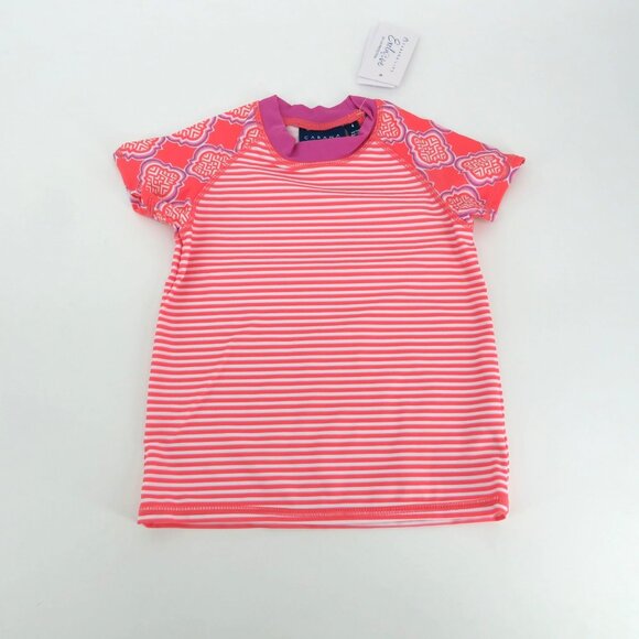 Cabana Life Girls 2-Piece Swim Rash Guard Bikini Bottom UPF 50 Size 4 NWT $40 - Picture 2 of 5